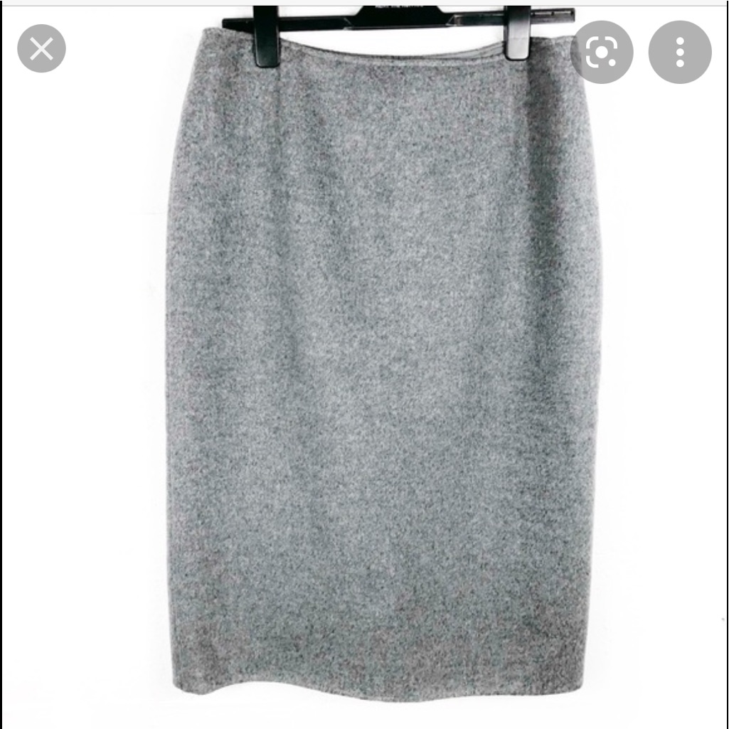 Max Mara Pencil Skirt Wool Cashmere Back Slit